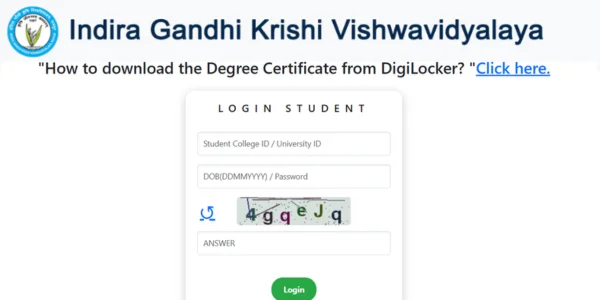 IGKV Student Login