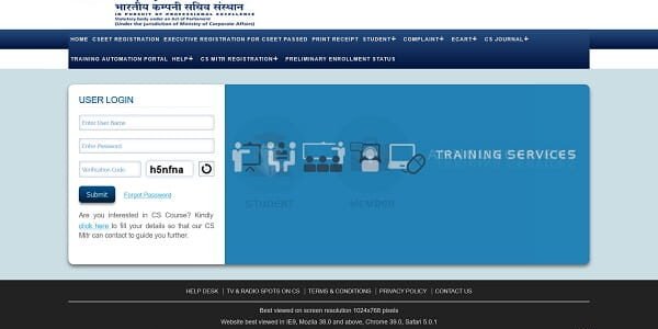 ICSI Student Login
