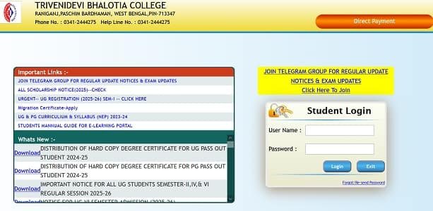 TDB College Student Login