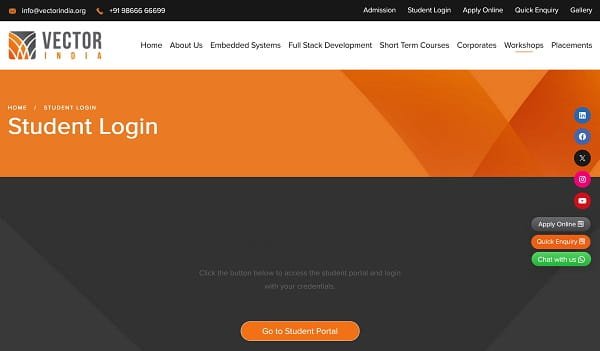 Vector Student Login