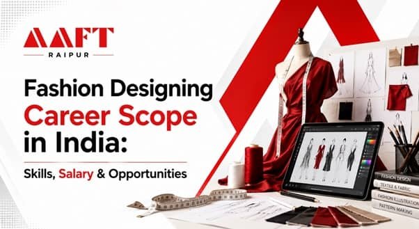 Students pursuing fashion design careers in India with opportunities in styling, merchandising, and textile design